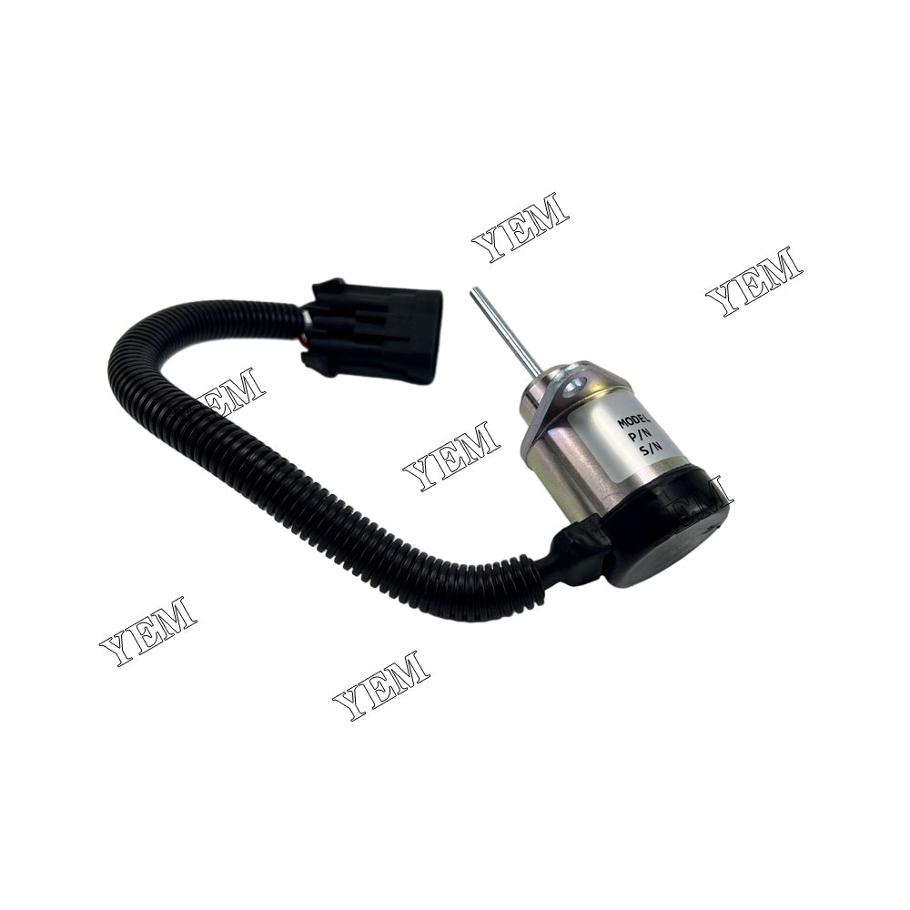 Stop Solenoid YK203-12V 1503ES-12A5UC4S 6684826 1G925-60011 For Kubota Engine V3300 YEMPARTS