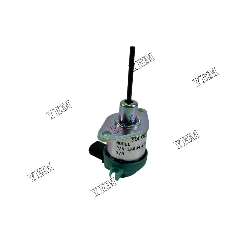 For Kubota Engine V3307 Stop Solenoid 1A084-60012 YEMPARTS