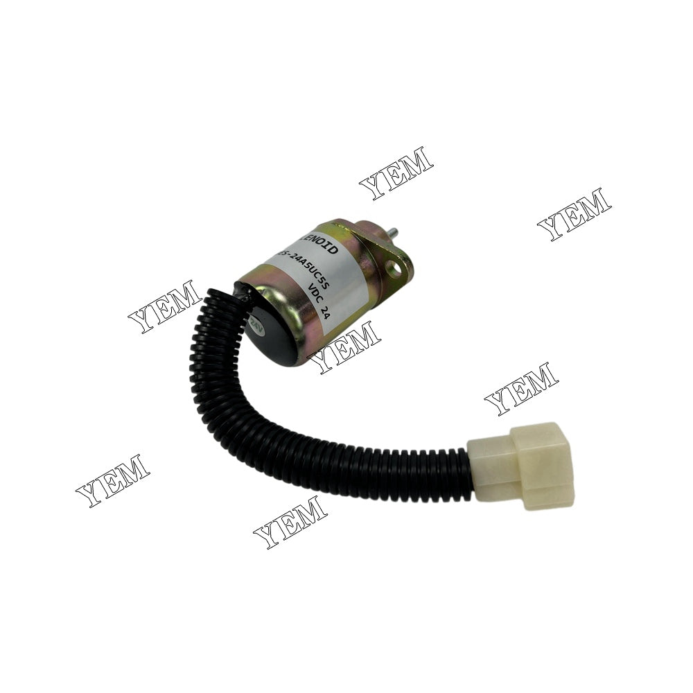 For Kubota Stop Solenoid YK180B-24V 1503ES-24A5UC5S 17454-60010 SA-4569-T D1105 Engine Parts YEMPARTS