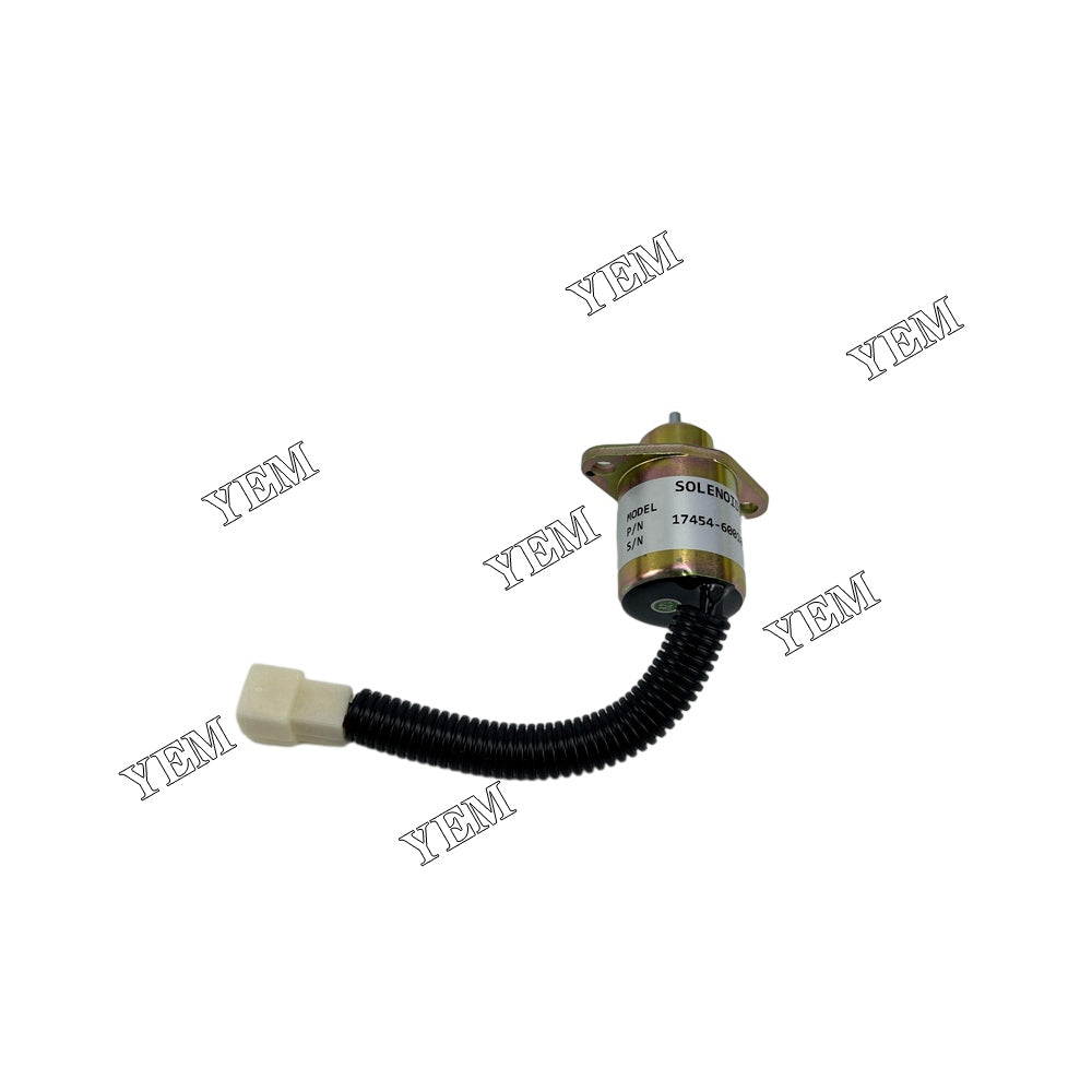 Stop Solenoid YK180B-12V SA-4569-T 1503ES-12A5UC5S 17454-60010 17594-60014 For Kubota Engine D1005 YEMPARTS
