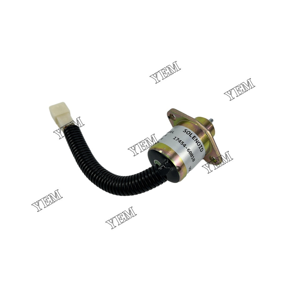 Stop Solenoid YK180B-12V SA-4569-T 1503ES-12A5UC5S 17454-60010 17594-60014 For Kubota Engine D1005 YEMPARTS