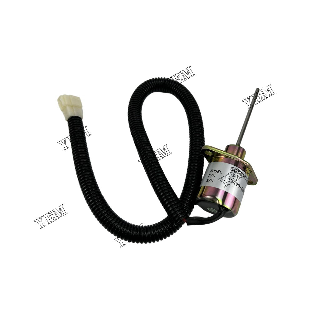 For Kubota Stop Solenoid SA-4310-12 17490-60010 D1703 Engine Parts YEMPARTS