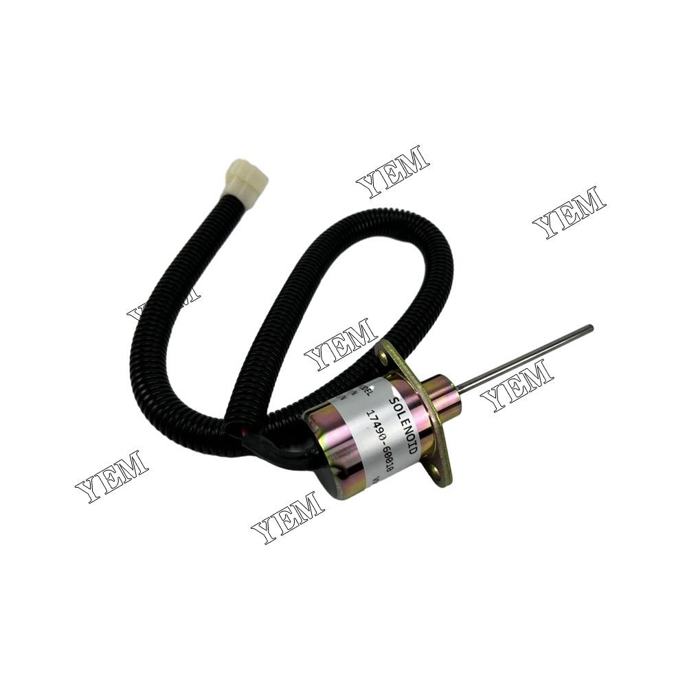 For Kubota Stop Solenoid SA-4310-12 17490-60010 D1703 Engine Parts YEMPARTS
