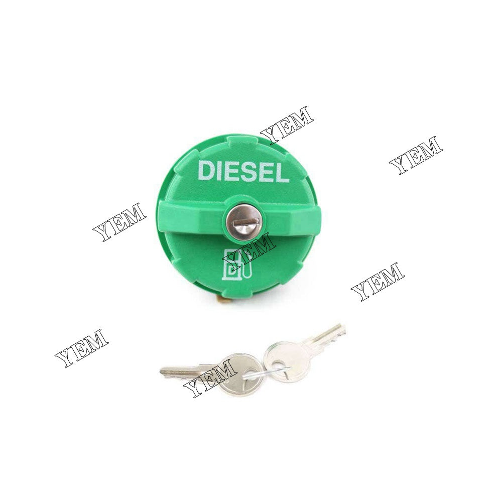 6661696 Locking Fuel Cap Green For Bobcat S100 S160 S185 S250 S70 TL30.60 TL35-70 TL38-70 YEMPARTS