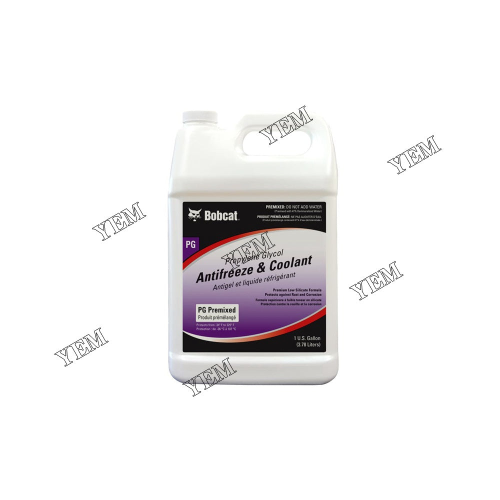6983128 Antifreeze & Coolant (PG) Premixed 1 Gallon For Bobcat Loaders engine parts YEMPARTS