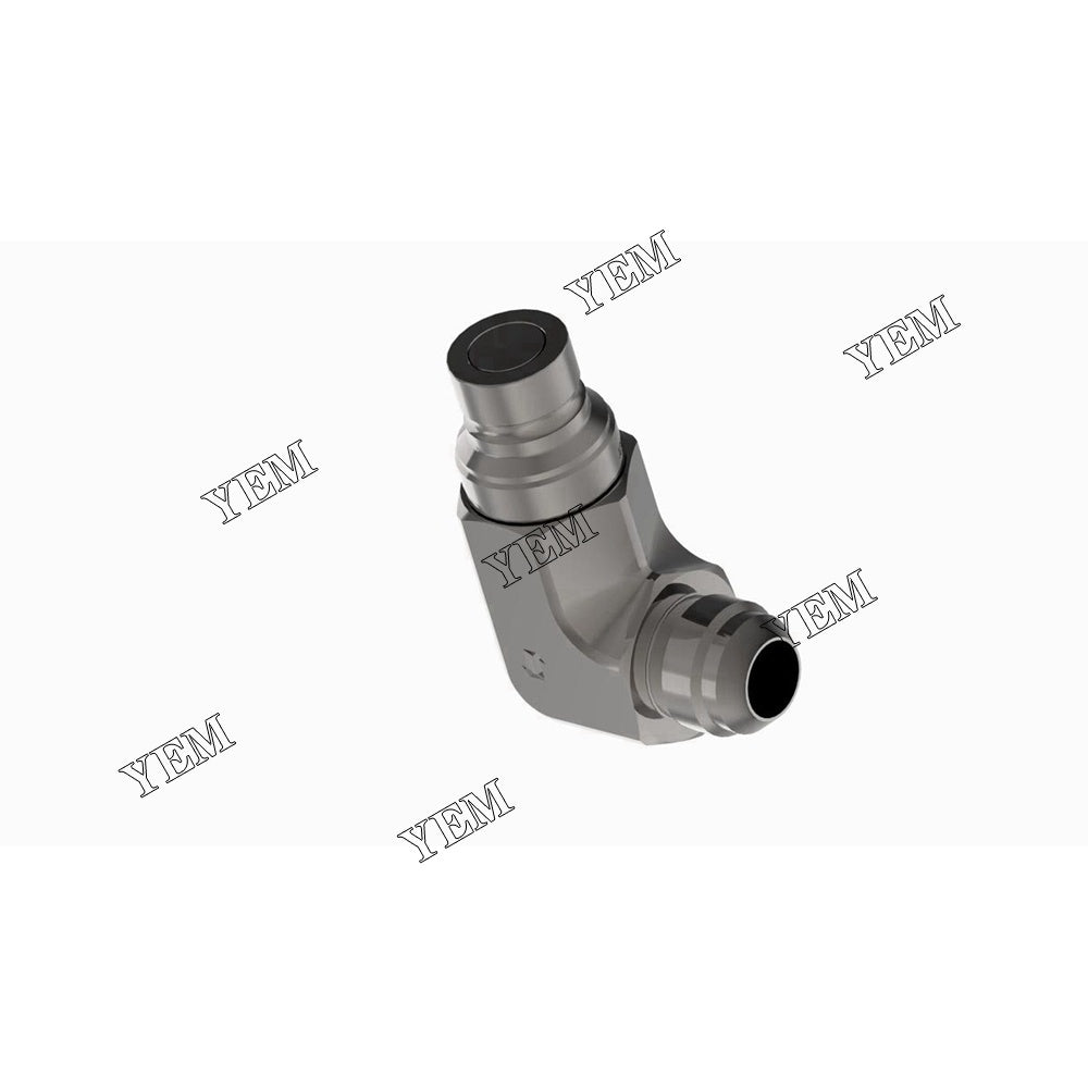 7246795 90 Degree Flat Faced Male Coupler 1/2 body 1-1/16 JIC thread For Bobcat Lawn mower engine parts YEMPARTS