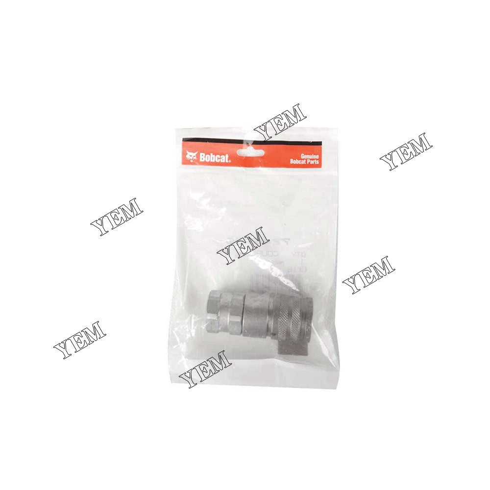 7246790 Female Flat Face Hydraulic Coupler 1/2 BODY 3/4 SAE/ORB THREAD For Bobcat E17 E17Z E20 E20Z E42 E55L S16 S18 Lawn mower 1?¡ì22?¡ì2 1?¡ì22?¡ì2 YEMPARTS