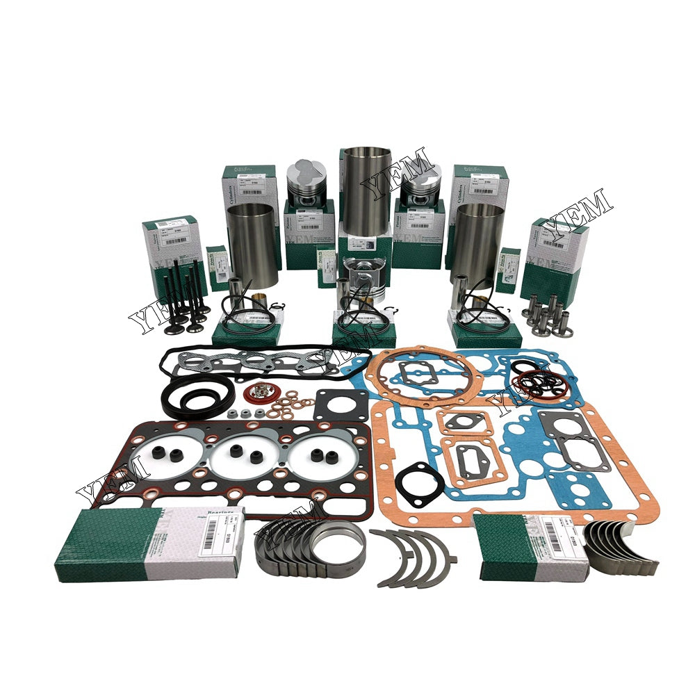 Kubota D1503 Repair Kit Engine Liner Kit With Full Gasket Set + Bearin For Kubota
