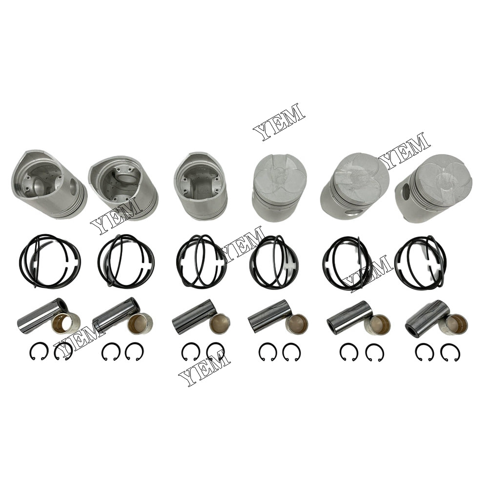 6 pcs DA120 Piston With Rings For Isuzu DA120 diesel engines For Isuzu