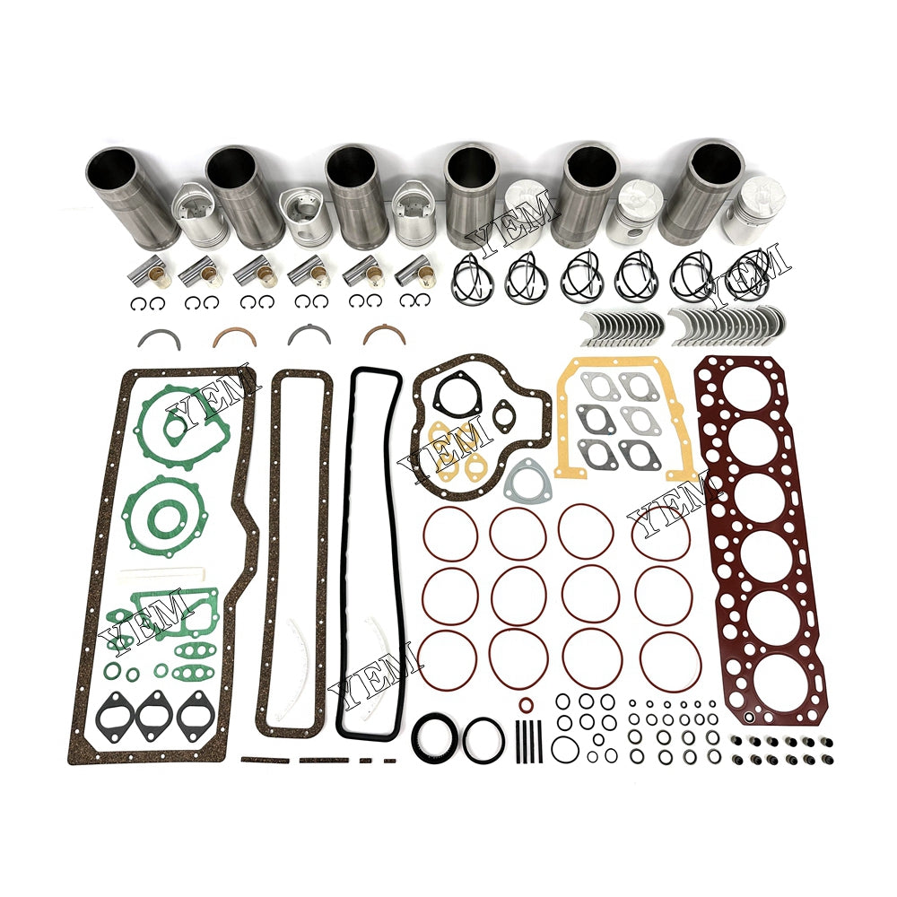 6 pcs DA120 Overhaul Rebuild Kit With Gasket Set Bearing For Isuzu DA120 diesel engines For Isuzu