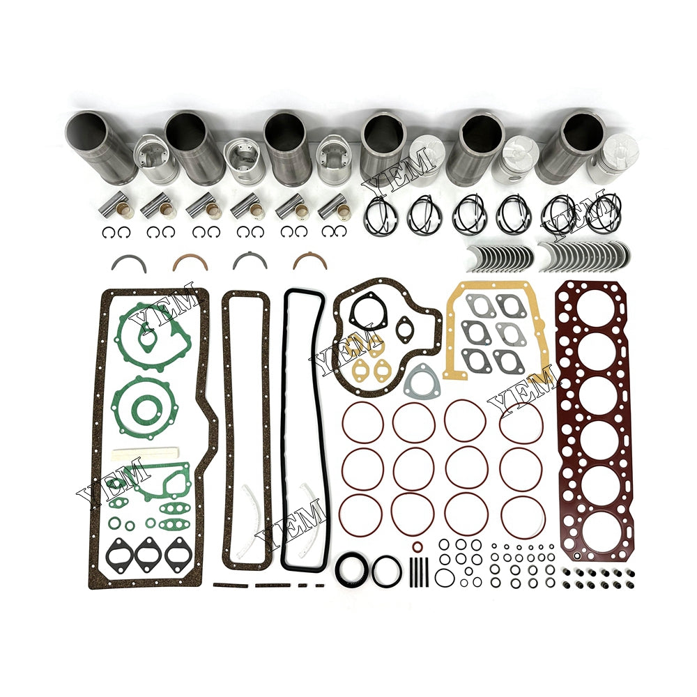 6 pcs DA120 Overhaul Rebuild Kit With Gasket Set Bearing For Isuzu DA120 diesel engines For Isuzu