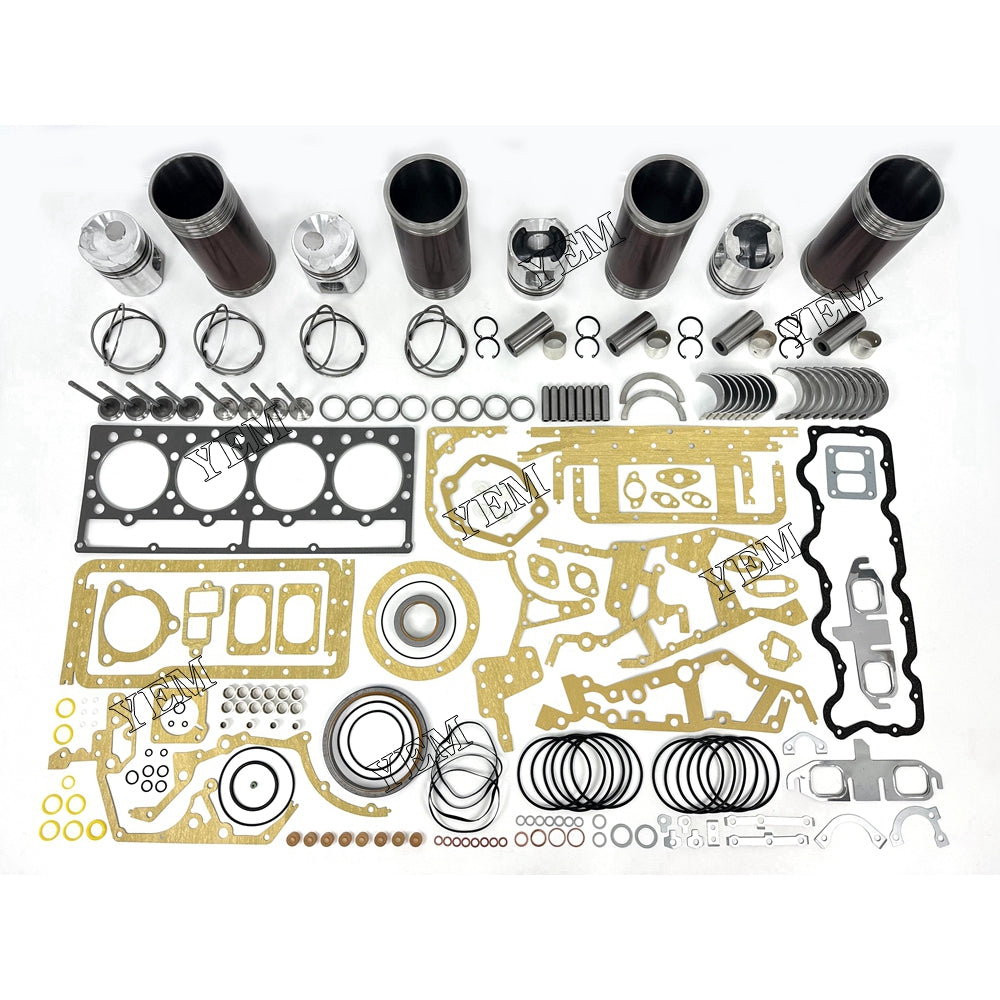 6 pcs 3304 Overhaul Rebuild Kit With Gasket Set Bearing&Valve Train For Caterpillar 3304 diesel engines For Caterpillar