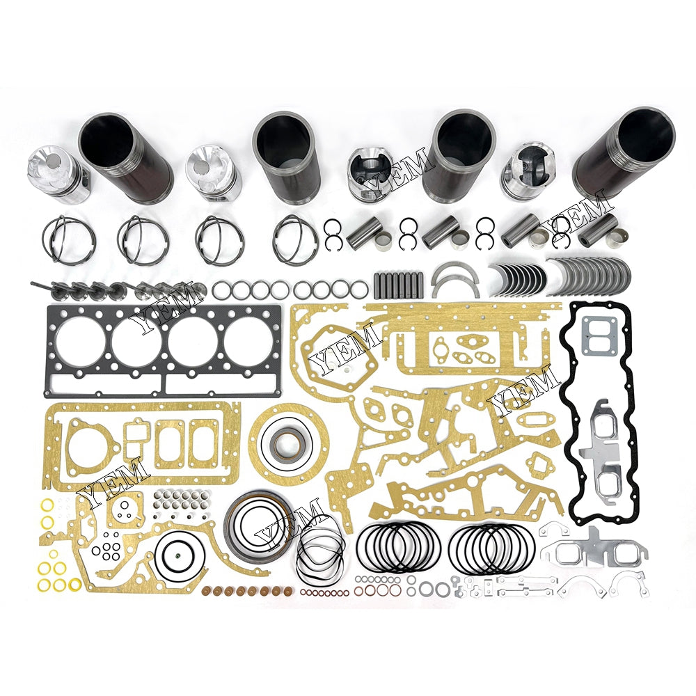 6 pcs 3304 Overhaul Rebuild Kit With Gasket Set Bearing&Valve Train For Caterpillar 3304 diesel engines For Caterpillar