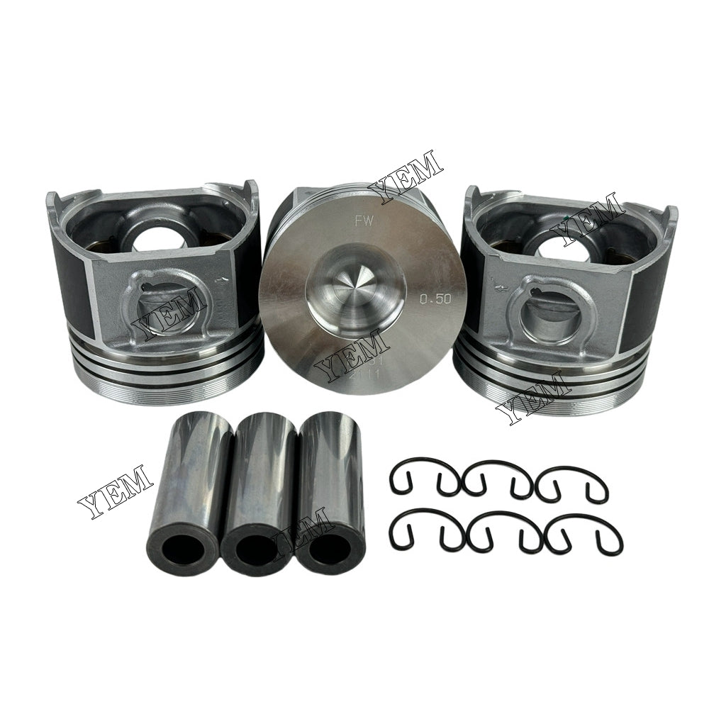 4pcs 1G831-2910 C2.4 OEM Piston STD & Pin &Circlip For Caterpillar C2.4 diesel engines For Caterpillar