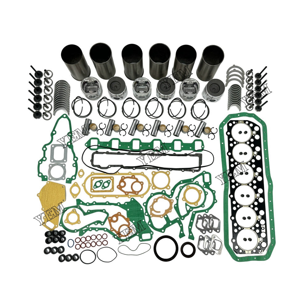 6 pcs FE6 Overhaul Rebuild Kit With Gasket Set Bearing&Valve Train For Nissan FE6 diesel engines For Nissan