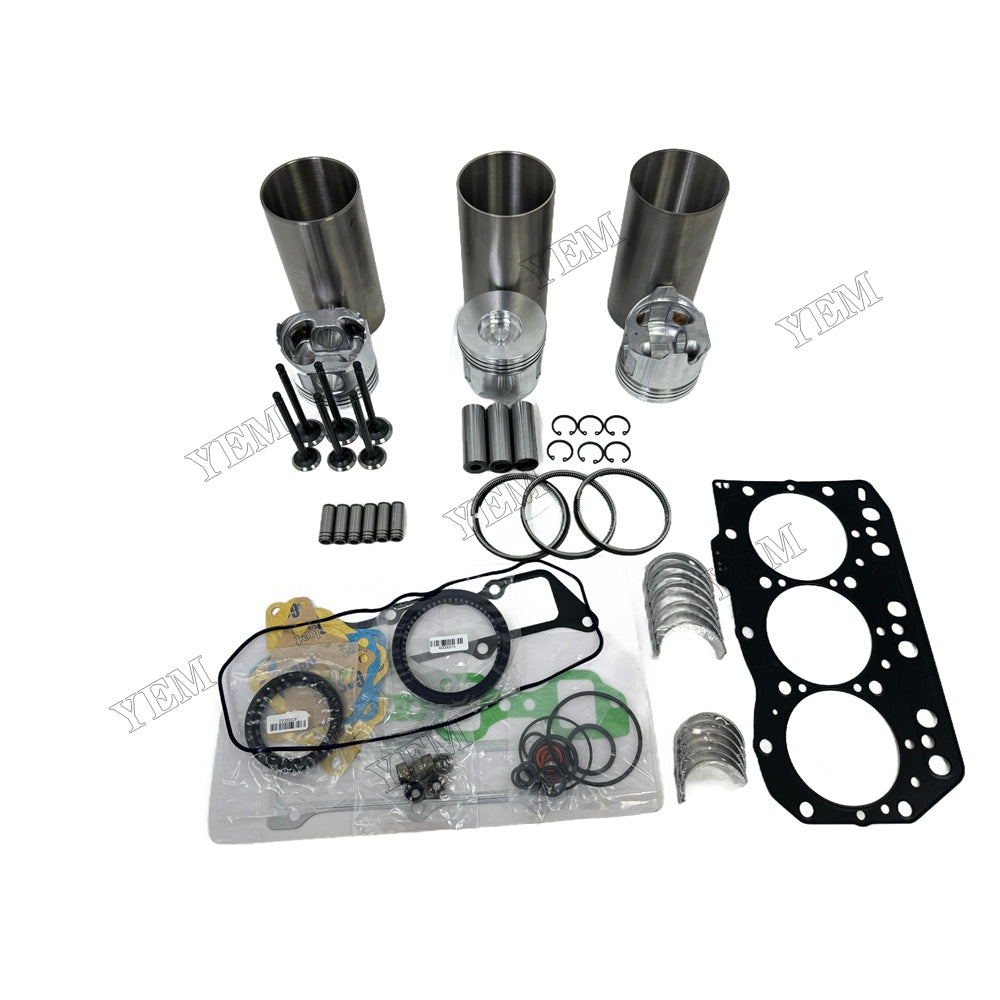 Engine Overhaul Kit Main And Rod bearings Gasket Set Valve Guide For Yanmar 3TNV82 Engine Foe Yanmar
