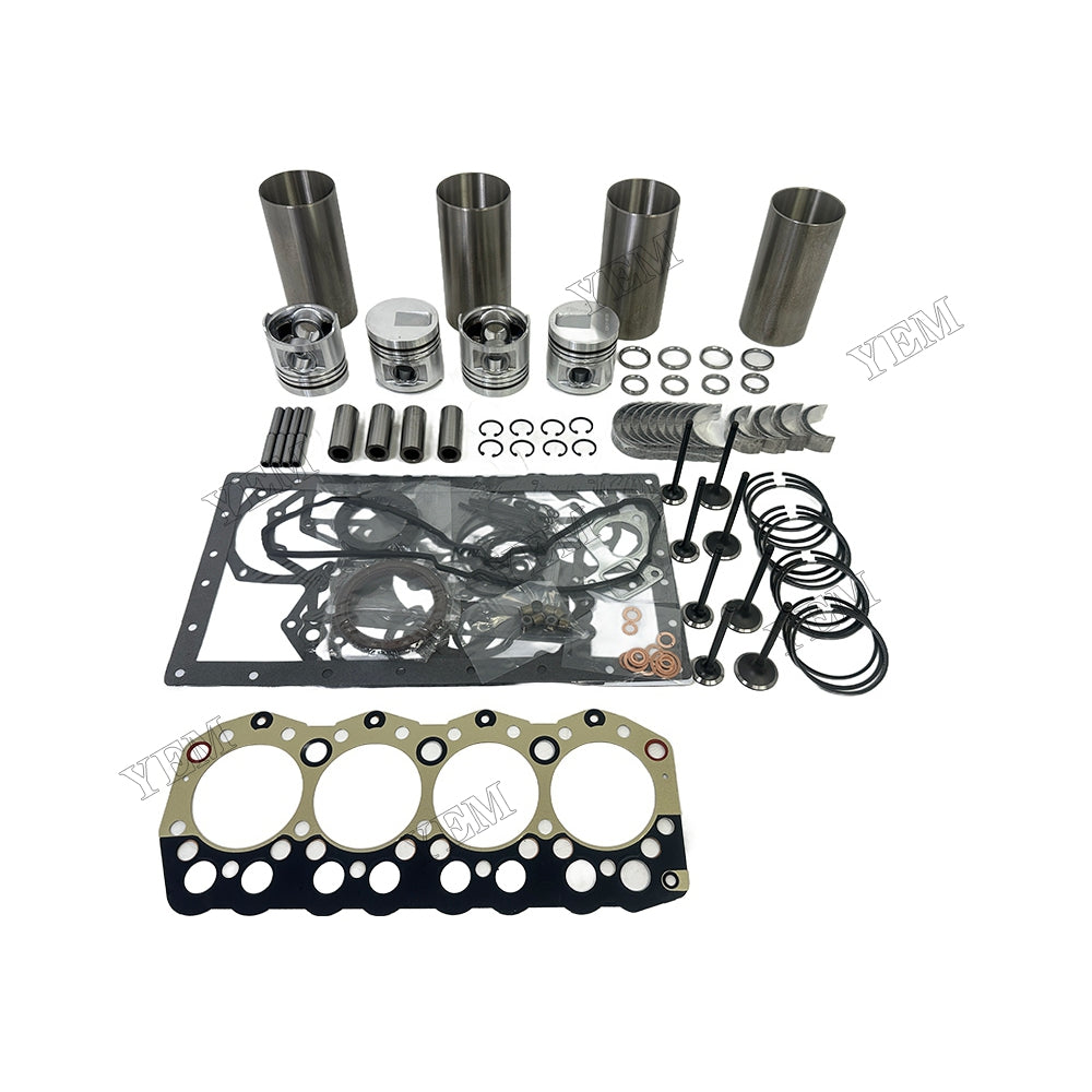 Overhaul Rebuild Kit Gasket Main and Connecting rod bearings Valve Kit For Mitsubishi 3044C Engine Foe Caterpillar