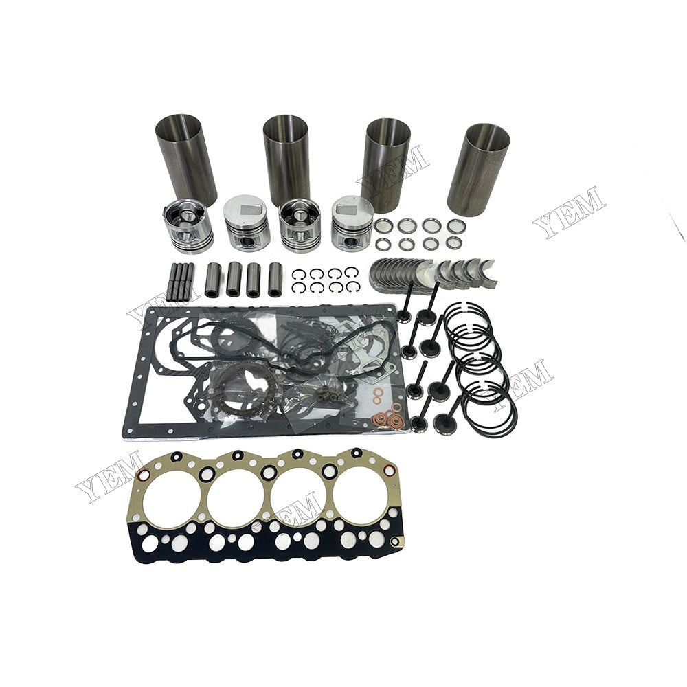 Overhaul Rebuild Kit Gasket Main and Connecting rod bearings Valve Kit For Mitsubishi 3044C Engine Foe Caterpillar
