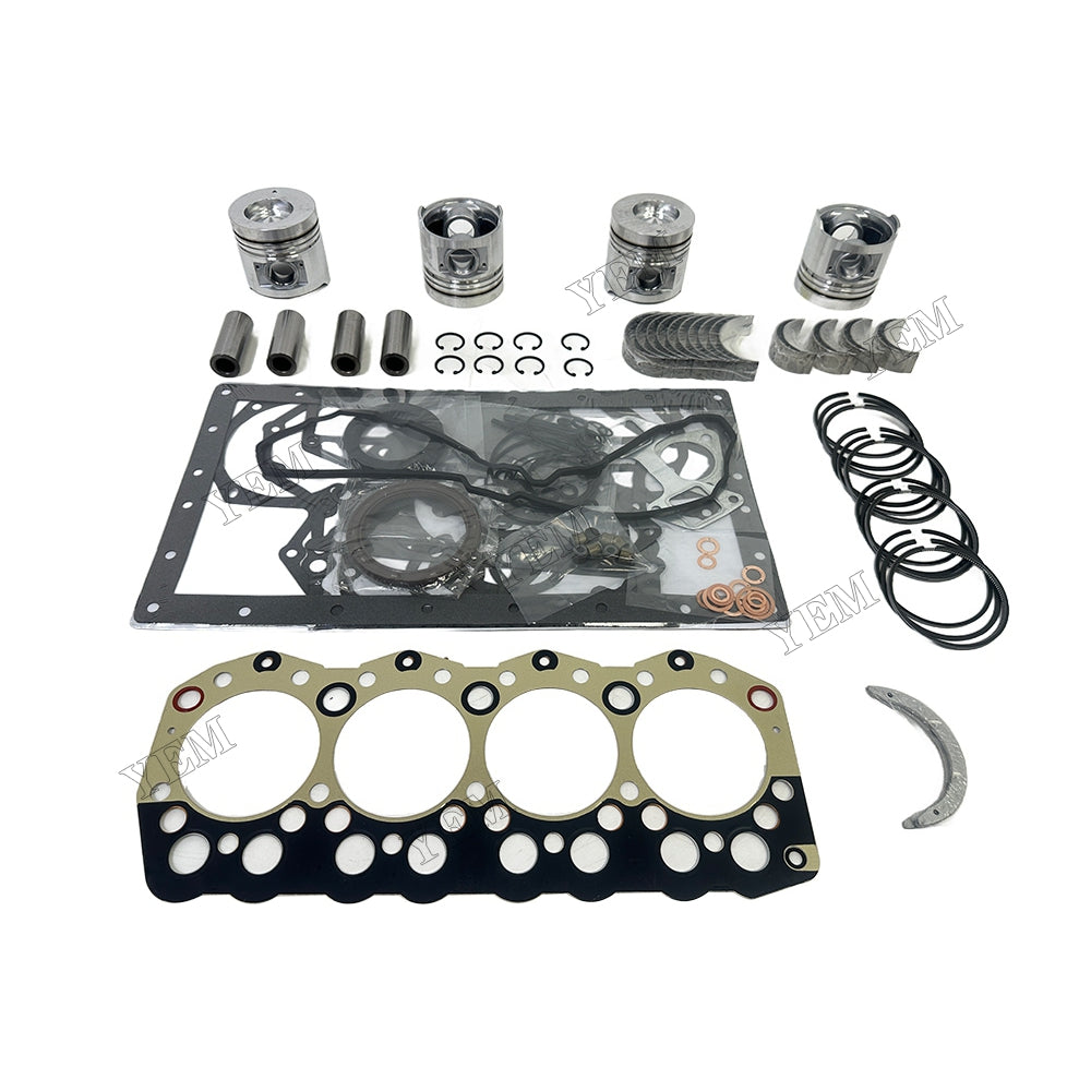Piston With ring set Gasket kit main and connecting rod bearings Set For Mitsubishi S4S Engine Foe Mitsubishi