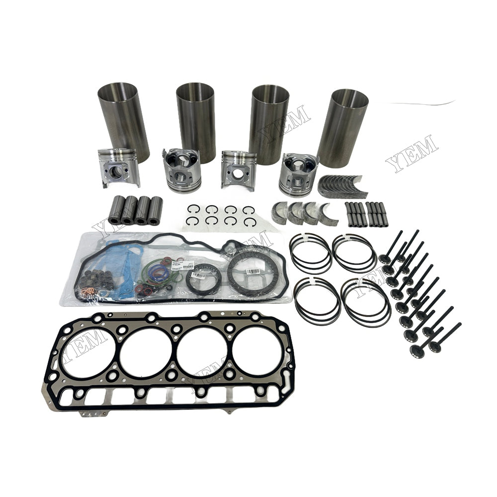 16V Engine Overhaul Kit Main And Rod bearings Gasket Set Valve Guide For Yanmar 4TNV98 Engine Foe Yanmar