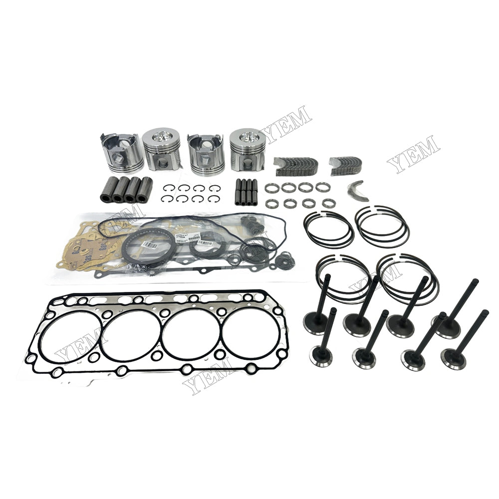 4TNV88 Piston W Ring Kit Gasket Set Main Connecting rod bearings Set Valve Train For Yanmar