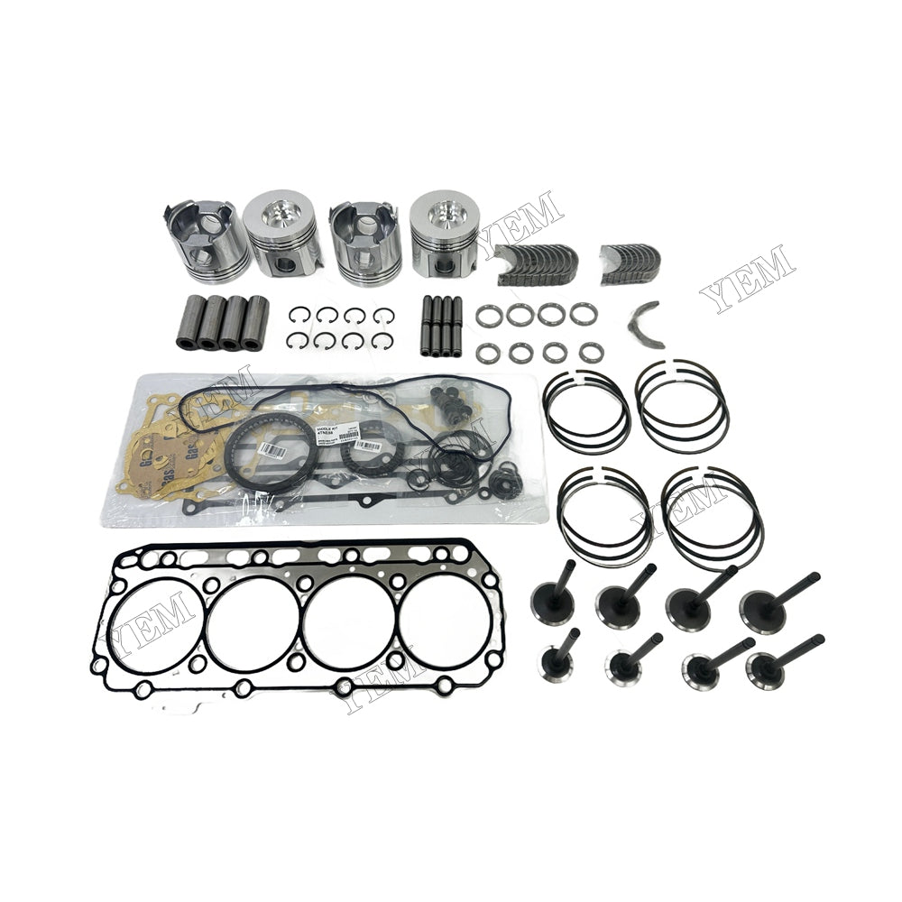4TNV88 Piston W Ring Kit Gasket Set Main Connecting rod bearings Set Valve Train For Yanmar Foe Yanmar