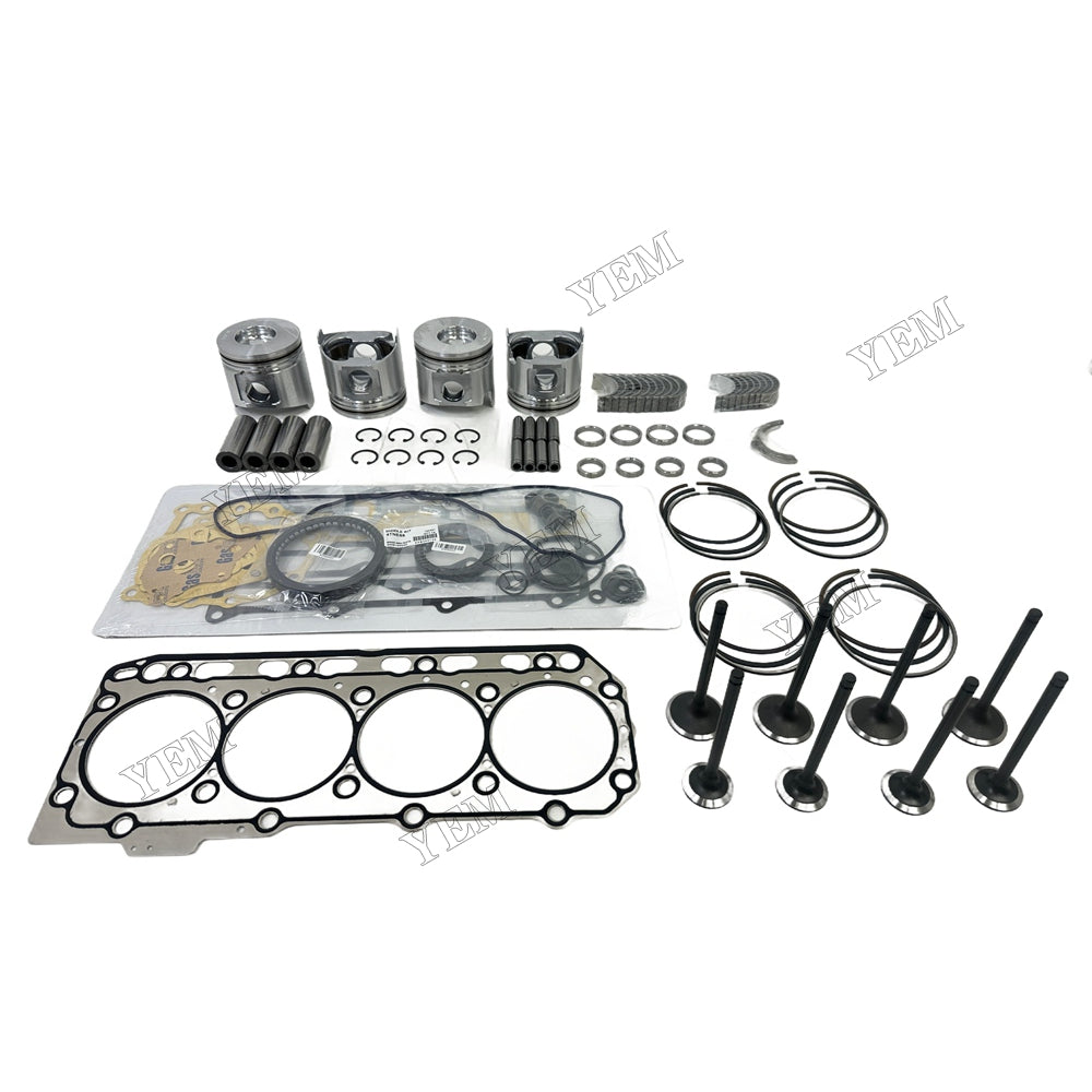 4TNE88 Piston W Ring Kit Gasket Set Main Connecting rod bearings Set Valve Train For Yanmar Foe Yanmar