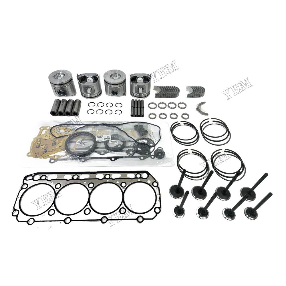 4TNV88 Piston W Ring Kit Gasket Set Main Connecting rod bearings Set Valve Train For Yanmar Foe Yanmar
