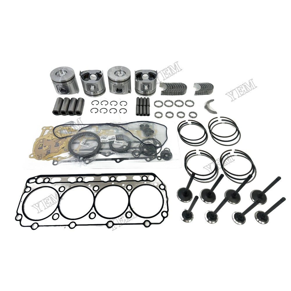 4TNE88 Piston W Ring Kit Gasket Set Main Connecting rod bearings Set Valve Train For Yanmar Foe Yanmar