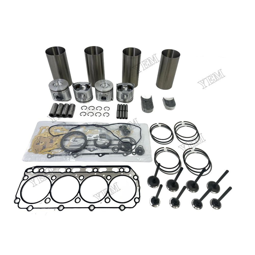 Engine Overhaul Kit Main And Rod bearings Gasket Set Valve Guide For Yanmar 4TNV88 Engine Foe Yanmar