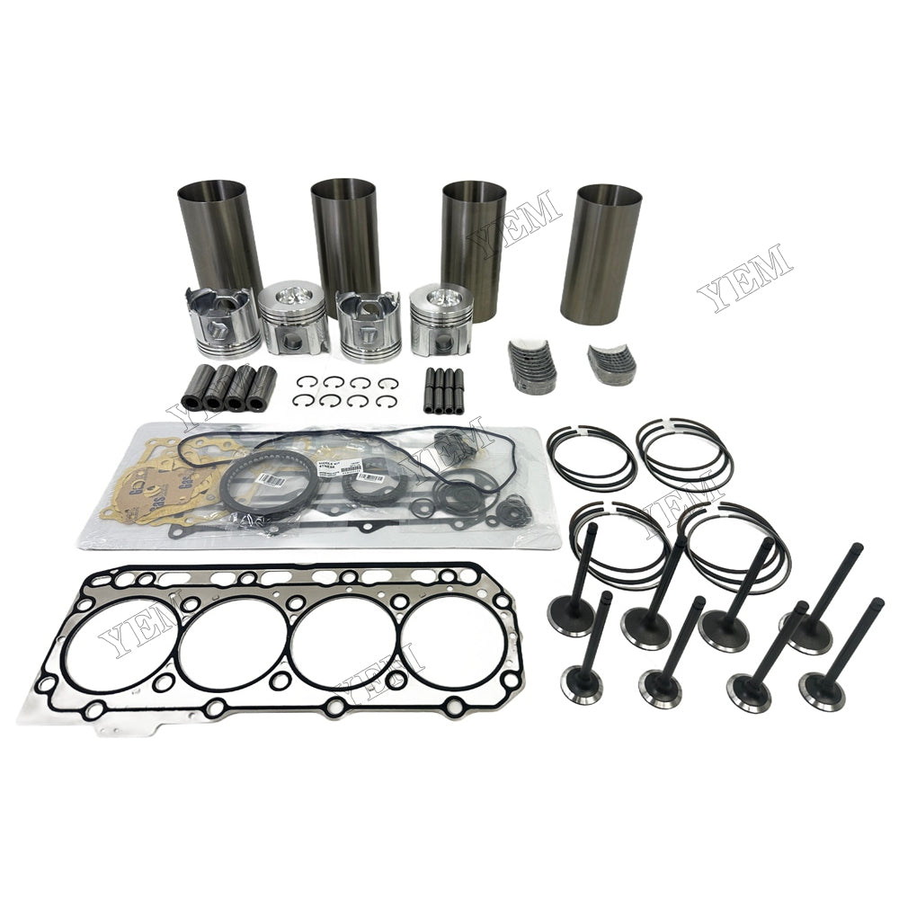 Engine Overhaul Kit Main And Rod bearings Gasket Set Valve Guide For Yanmar 4TNE88 Engine Foe Yanmar