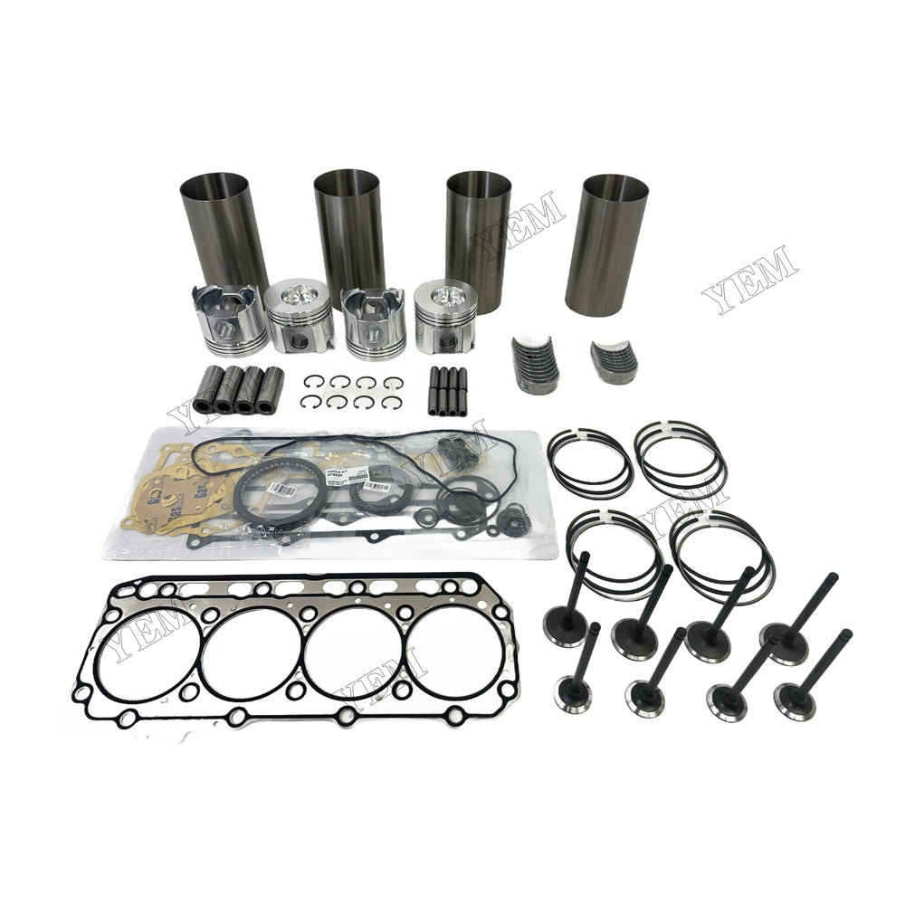 Engine Overhaul Kit Main And Rod bearings Gasket Set Valve Guide For Yanmar 4TNV88 Engine Foe Yanmar