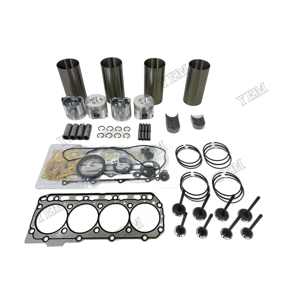 Engine Overhaul Kit Main And Rod bearings Gasket Set Valve Guide For Yanmar 4TNV88 Engine Foe Yanmar