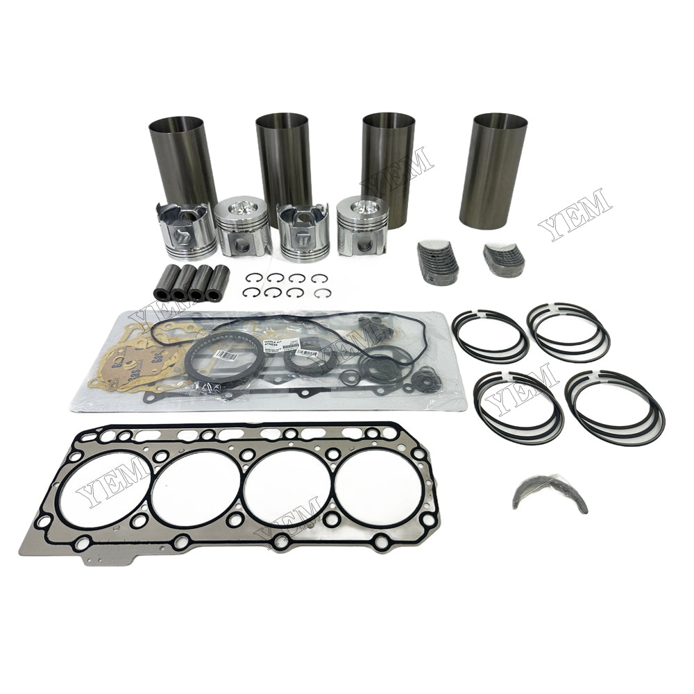 Full Repair Kit With Gasket Set Main Rod bearings For Yanmar 4TNE88 Engine