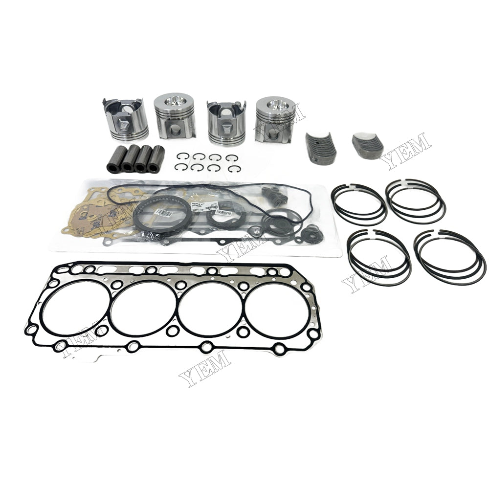 4TNE88 Piston and piston ring set Gasket kit main and connecting rod bearings For Yanmar Foe Yanmar