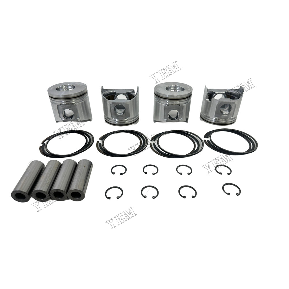Piston and piston ring set For Yanmar 4TNV88 Engine