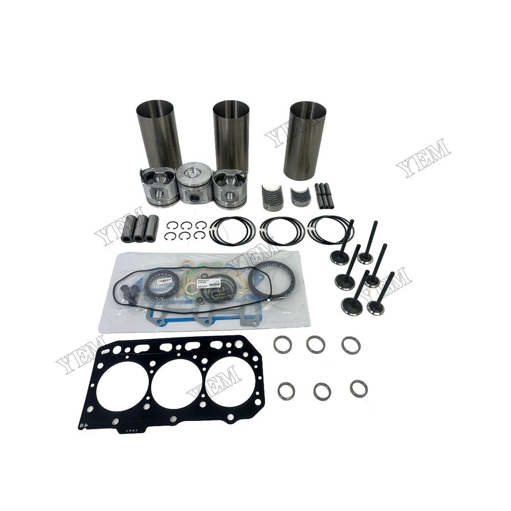 3TNV88 Overhaul Rebuild Kit Gasket Main and Connecting rod bearings Valve Kit For Yanmar Foe Yanmar