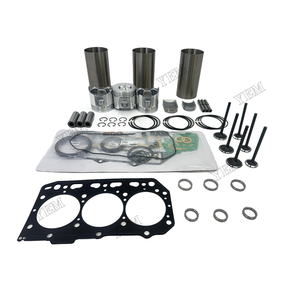 3TNV88 Overhaul Rebuild Kit Gasket Main and Connecting rod bearings Valve Kit For Yanmar Foe Yanmar