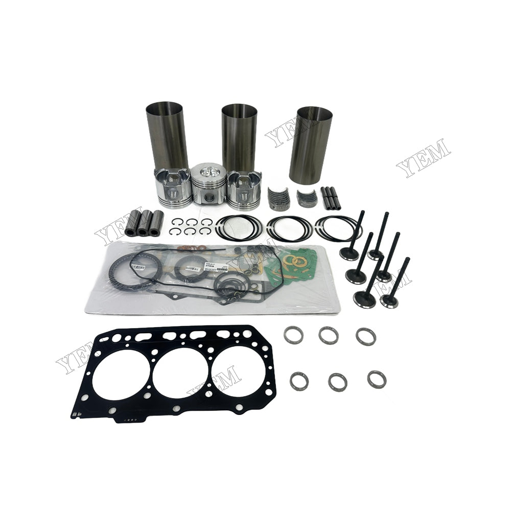 3TNV88 Overhaul Rebuild Kit Gasket Main and Connecting rod bearings Valve Kit For Yanmar Foe Yanmar