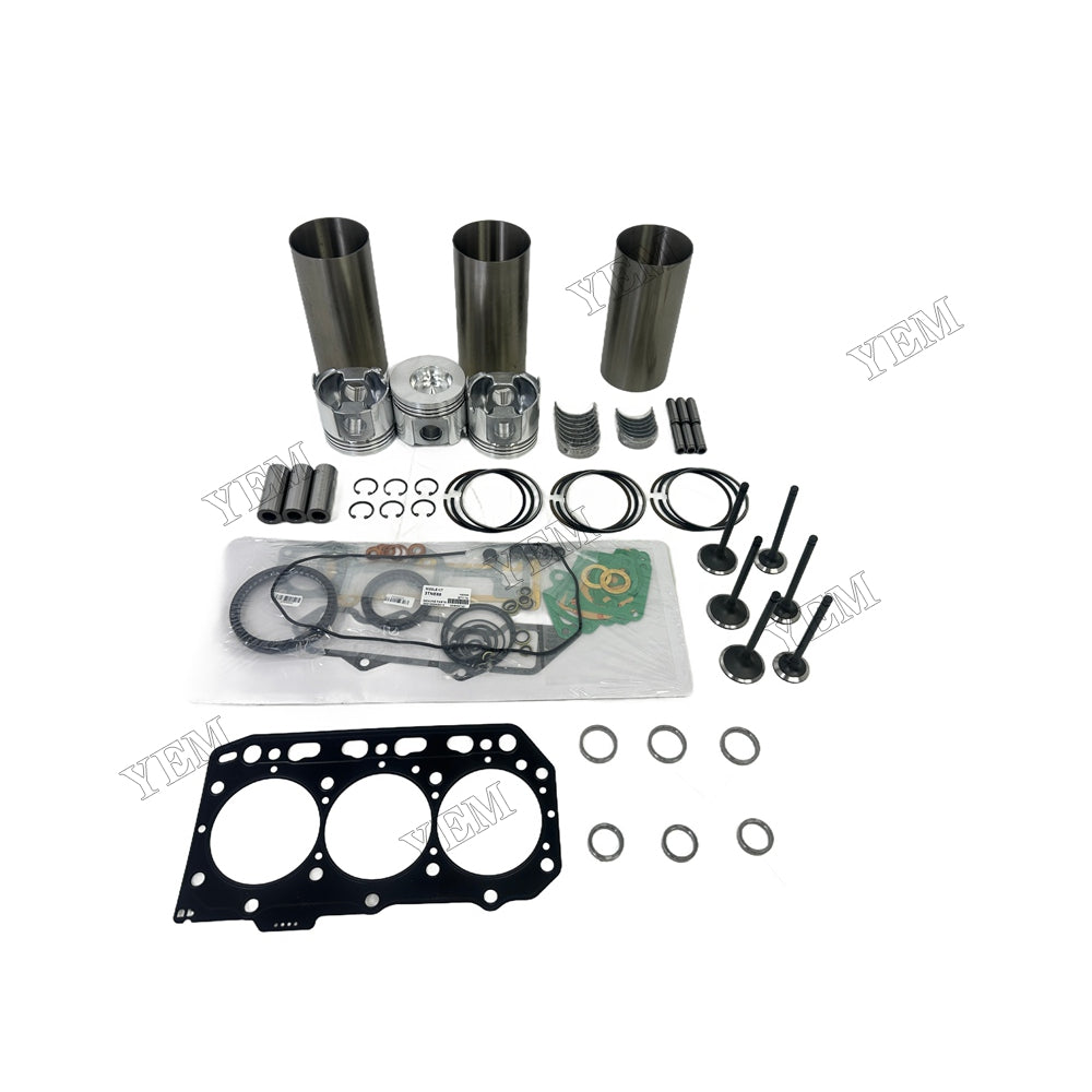 3TNV88 Overhaul Rebuild Kit Gasket Main and Connecting rod bearings Valve Kit For Yanmar Foe Yanmar