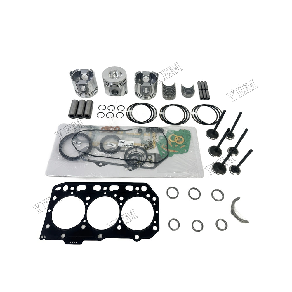 Piston W Ring Kit Gasket Set Main Connecting rod bearings Set Valve Train For Yanmar 3TNE88 Engine Foe Yanmar