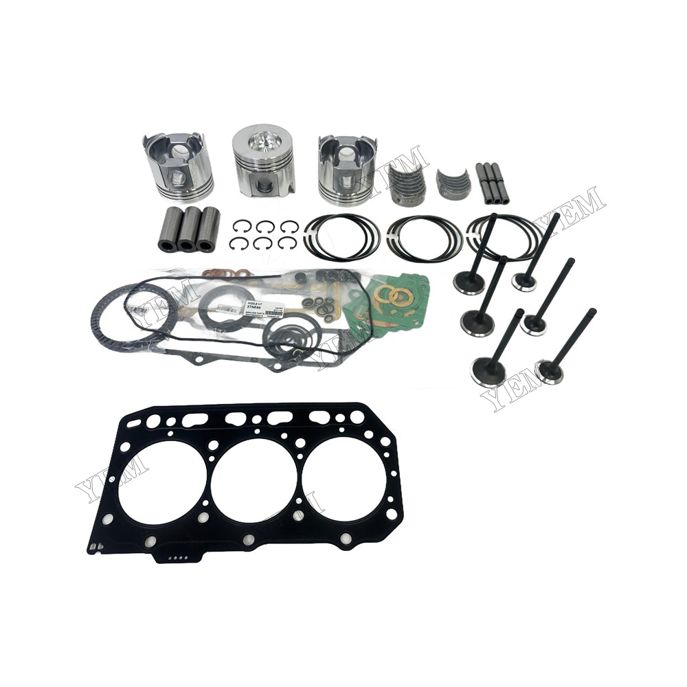 Engine Overhaul Kit Main And Rod bearings Gasket Set Valve Guide For Yanmar 3TNV88 Engine Foe Yanmar