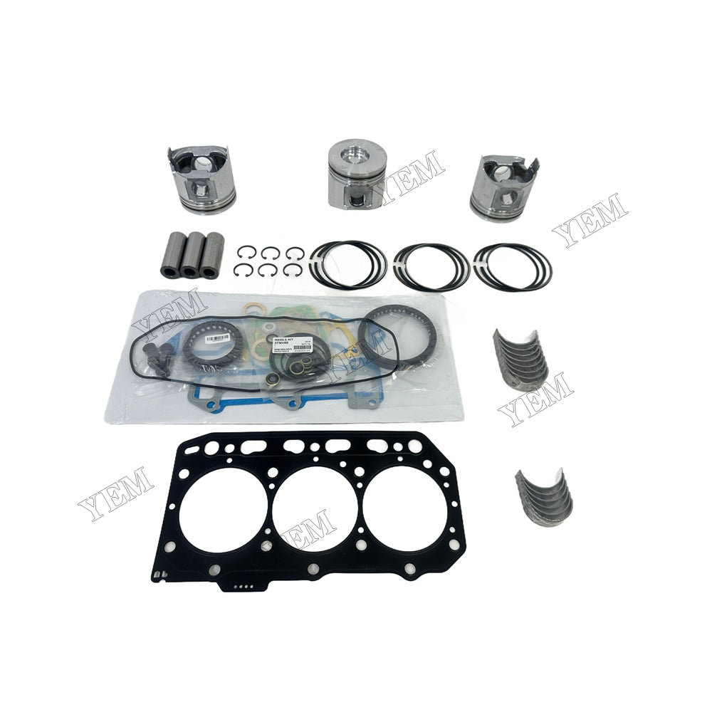 Piston and piston ring set Gasket kit main and connecting rod bearings For Yanmar 3TNE88 Engine Foe Yanmar