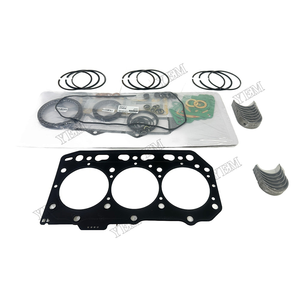 Piston ring set Gasket kit main and connecting rod bearings For Yanmar 3TNV88 Engine