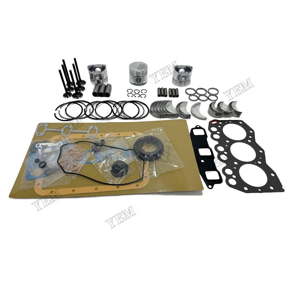 Piston W Ring Kit Gasket Set Main Connecting rod bearings Set Valve Train For Yanmar 3TN66 Engine Foe Yanmar