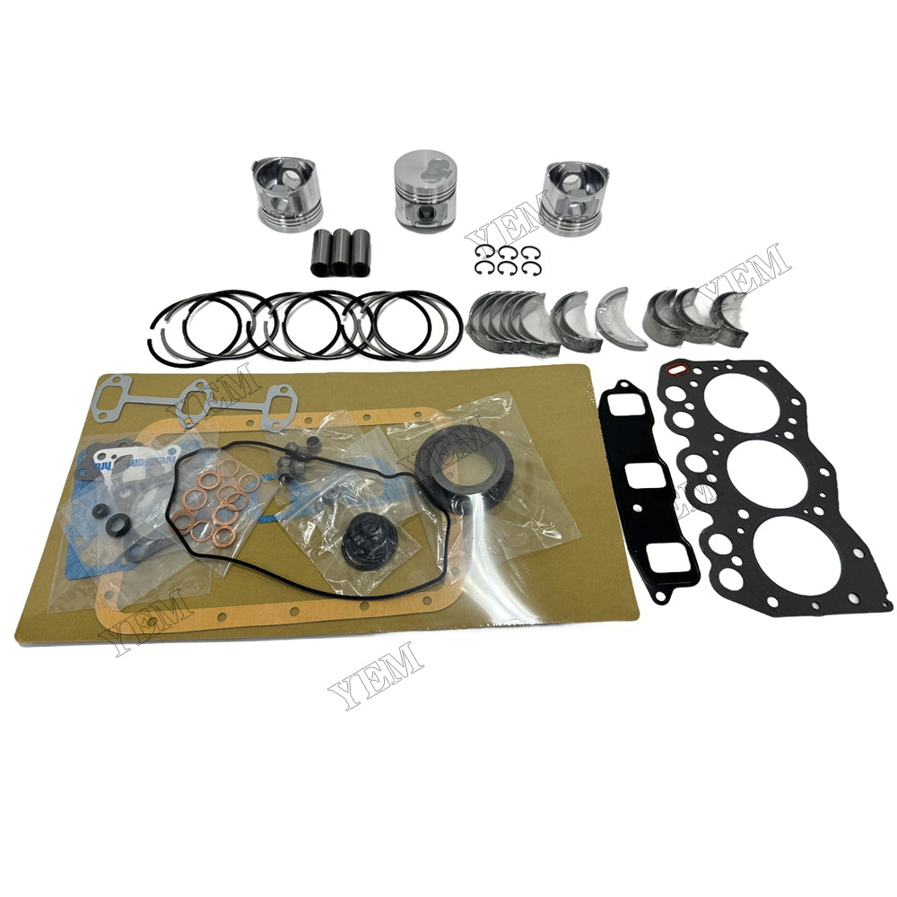 3TNA68 Piston With ring set Gasket kit main and connecting rod bearings Set For Yanmar Foe Yanmar