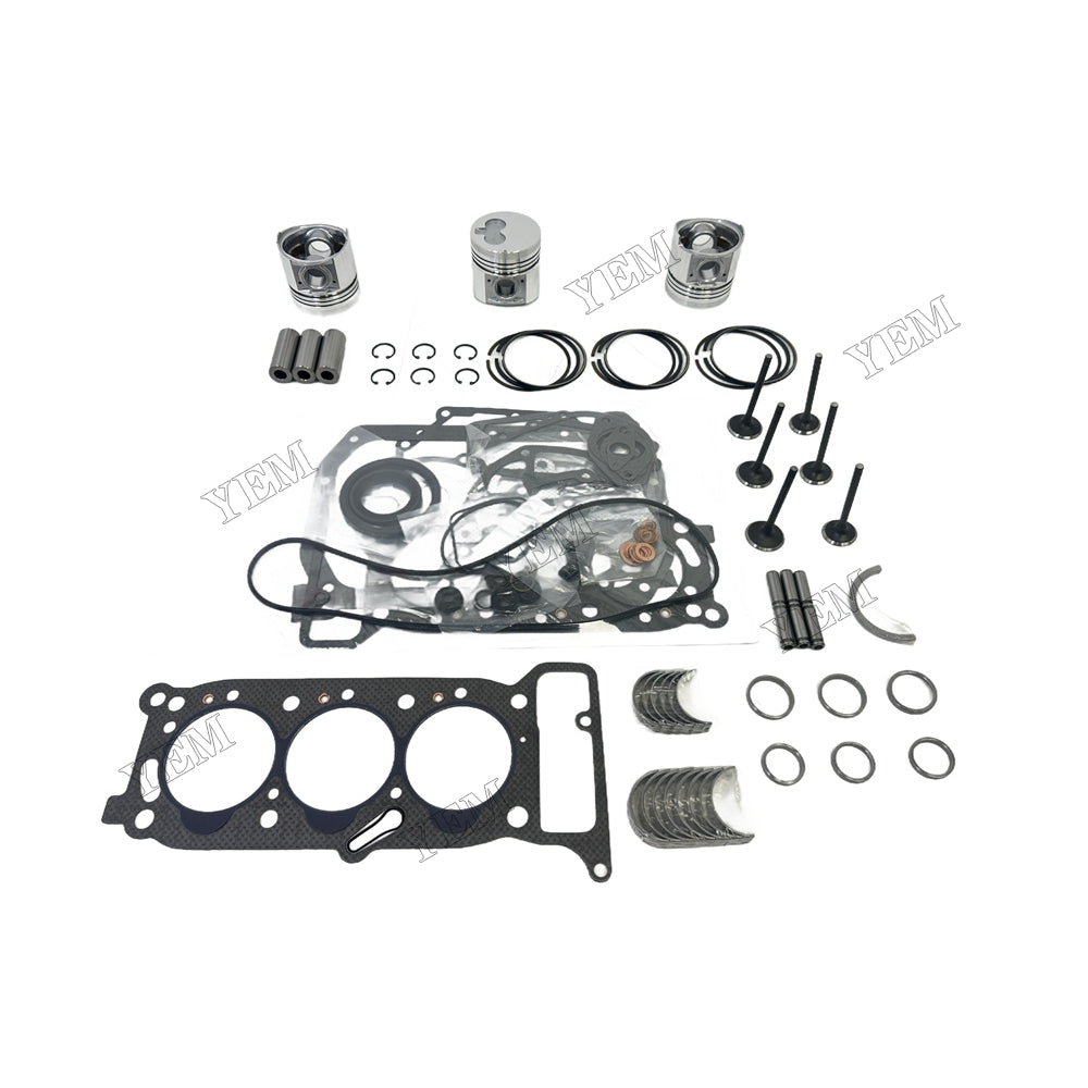 3KR1 Piston W Ring Kit Gasket Set Main Connecting rod bearings Set Valve Train For Isuzu Foe Isuzu