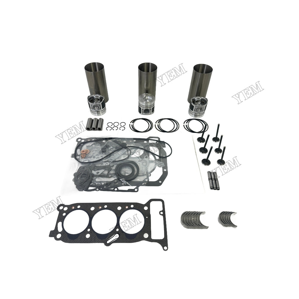 Engine Overhaul Kit Main And Rod bearings Gasket Set Valve Guide For Isuzu 3KR2 Engine Foe Isuzu