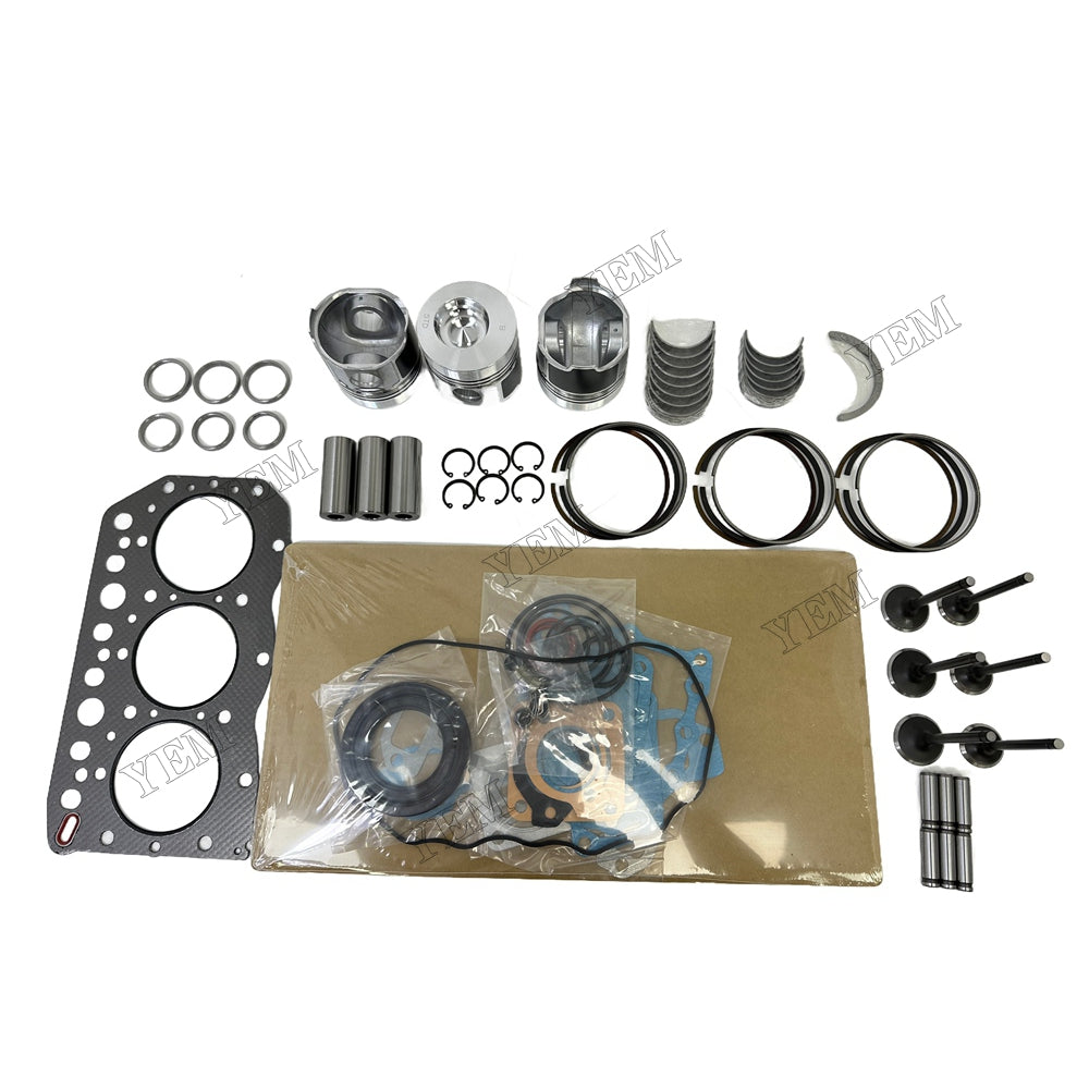 Piston W Ring Kit Gasket Set Main Connecting rod bearings Set Valve Train For Yanmar 3TN75 Engine
