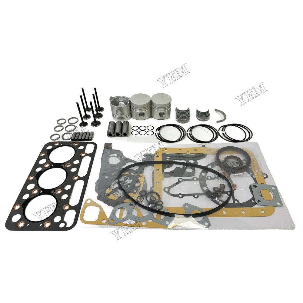 D1101 Piston W Ring Kit Gasket Set Main Connecting rod bearings Set Valve Train For Kubota